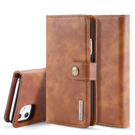 iPhone 11 Leren Portemonnee Hoesje - Camel 2-in-1 Cover - DG.Ming