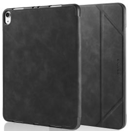 iPad Air (2020) en iPad Pro (2018) hoesje - Zwart PU-leer - DG.Ming