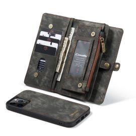 Apple iPhone 12 Portemonnee Hoesje met uitneembare Back Cover - Caseme - Zwart