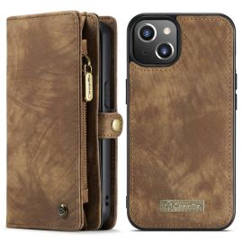 Apple iPhone 13 Mini Portemonnee Hoesje met uitneembare Back Cover - Caseme - Bruin