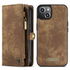 Apple iPhone 13 Portemonnee Hoesje met uitneembare Back Cover - Caseme - Bruin
