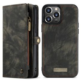 Apple iPhone 13 Pro Max Portemonnee Hoesje met uitneembare Back Cover - Caseme - Zwart