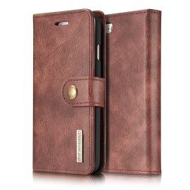 iPhone SE (2020) / 8 / 7 Leren Portemonnee Hoesje - Rode 2-in-1 Cover - DG.Ming