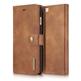iPhone 6 en 6S Leren Portemonnee Hoesje - Camel 2-in-1 Cover - DG.Ming