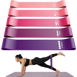 Set van 5 Weerstandsbanden | Fitness & Workout | TPE Weerstand Straps