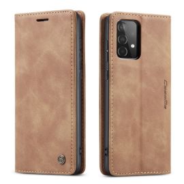 Samsung Galaxy A52 Slank Book Case Hoesje Bruin - Caseme (013 Serie)