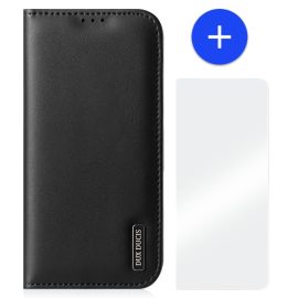 iPhone 13 Pro Max Leren Hoesje met Portemonnee - Zakelijk Zwart - Dux Ducis (Hivo Serie)