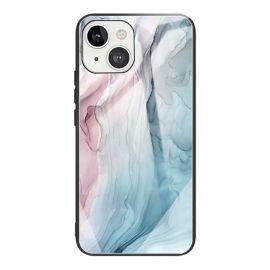 iPhone 13 Hoesje Blauw Marmer - Cacious (Marble Serie)