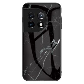 OnePlus 11 Back Cover Hoesje Zwart Marmer - Cacious (Marble serie)