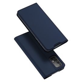 Samsung Galaxy A52 Bookcase Hoesje Donkerblauw - Dux Ducis (Skin Serie)