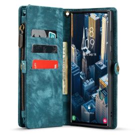 Samsung Galaxy S23 Ultra Portemonnee Hoesje met uitneembare Back Cover - Caseme - Blauw