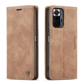 Xiaomi Redmi Note 10 Pro Slank Book Case Hoesje Camel - Caseme (013 Serie)
