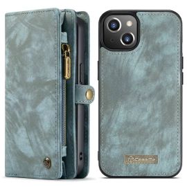 Apple iPhone 13 Portemonnee Hoesje met uitneembare Back Cover - Caseme - Blauw