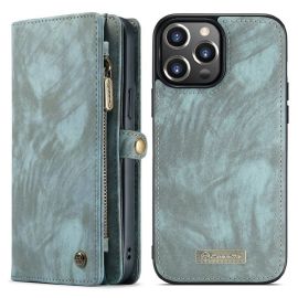 Apple iPhone 13 Pro Max Portemonnee Hoesje met uitneembare Back Cover - Caseme - Blauw