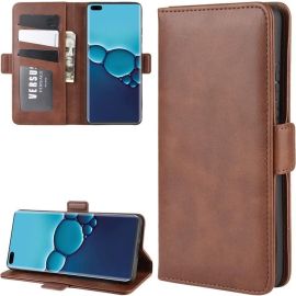 Huawei P40 Hoesje - Book Cover Bruin by Cacious (Element serie)