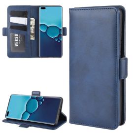 Huawei P40 Lite Hoesje - Book Cover Blauw by Cacious (Element serie)