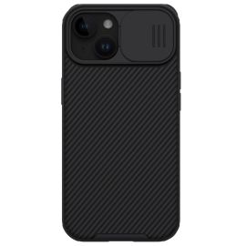iPhone 15 Plus Zwart Hoesje met Camera bescherming - Nillkin (CamShield Serie)