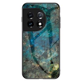 OnePlus 11 Back Cover Hoesje Blauw Marmer - Cacious (Marble serie)