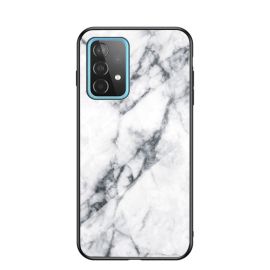 Samsung Galaxy A52 Hoesje Wit Marmer - Cacious (Marble Serie)